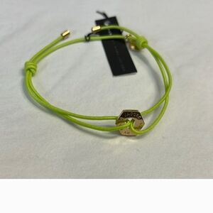 NWT Marc by Marc Jacobs Bolt Friendship Stretch Bracelet - Toucan Green